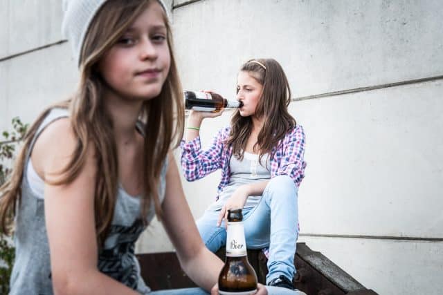 teen drinking