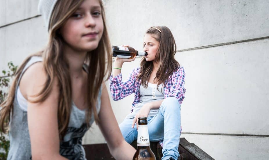 teen drinking