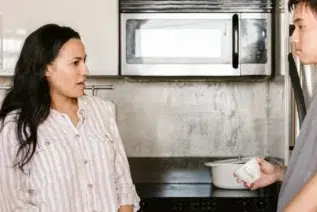 parent talking to son about cannabis