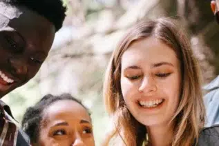 happy teens say no to drugs